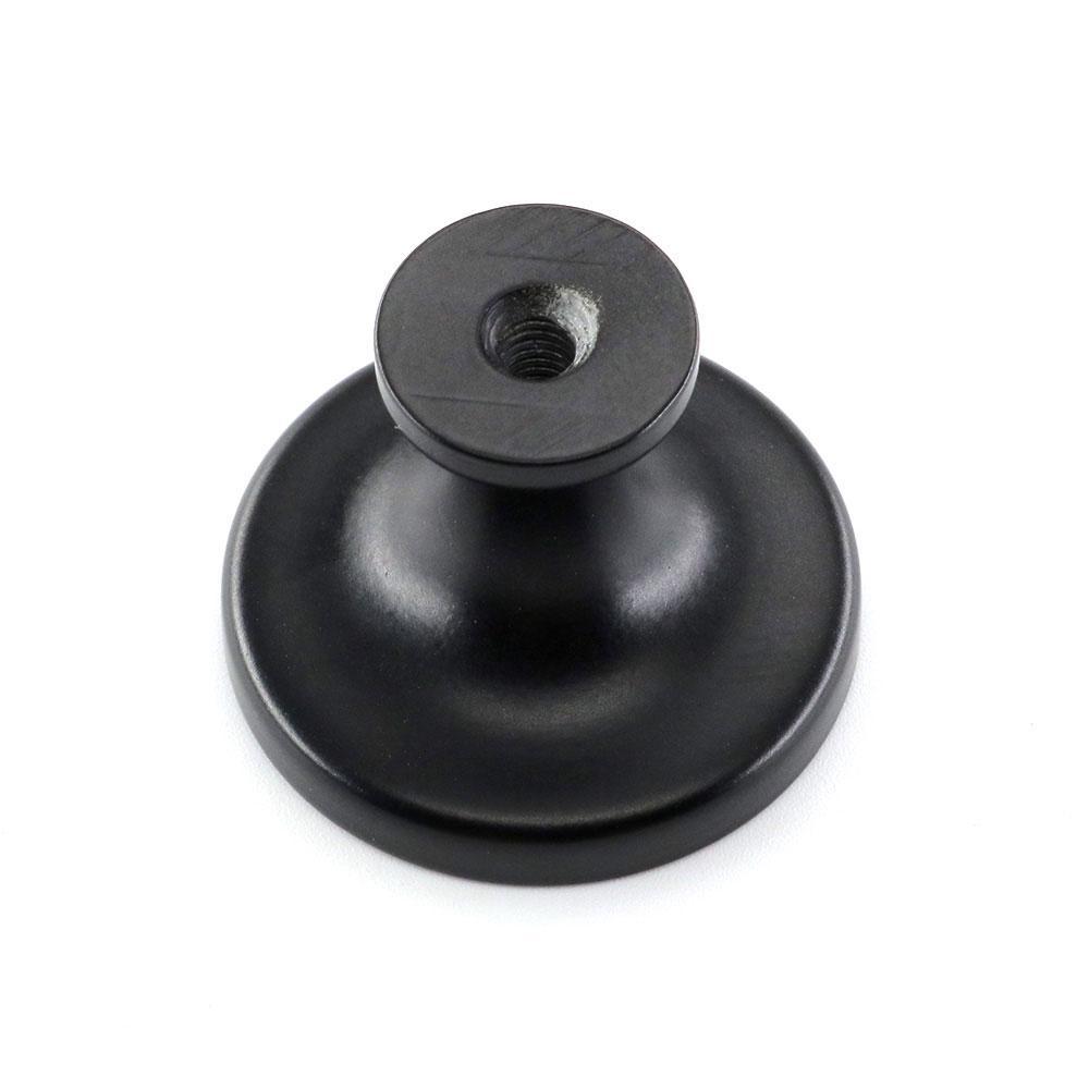 20 Pack Round Solid Cabinet Knobs Black Kitchen Drawer Pulls Knobs(LS9189BK) -Homdiy
