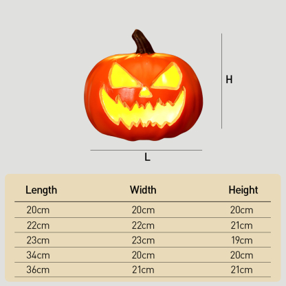 Spooky Giant Glowing Pumpkin Light Halloween Decoration for Yards