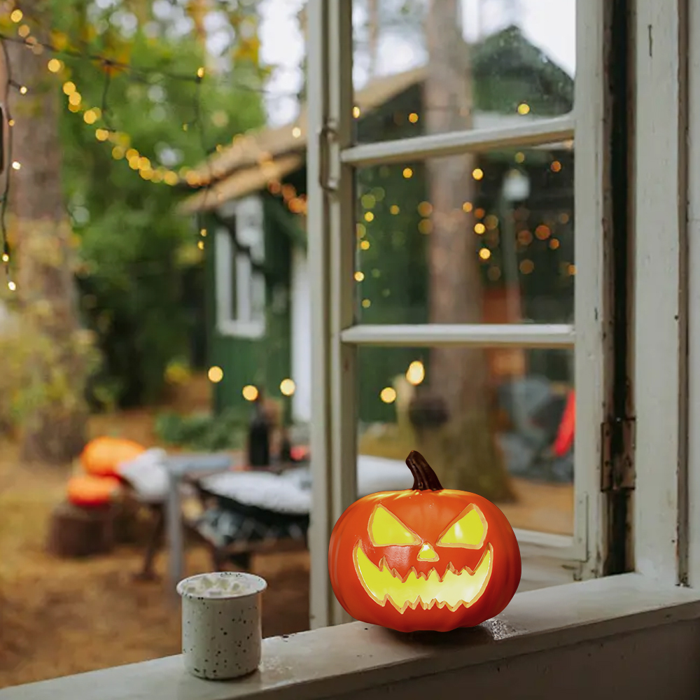 Spooky Giant Glowing Pumpkin Light Halloween Decoration for Yards