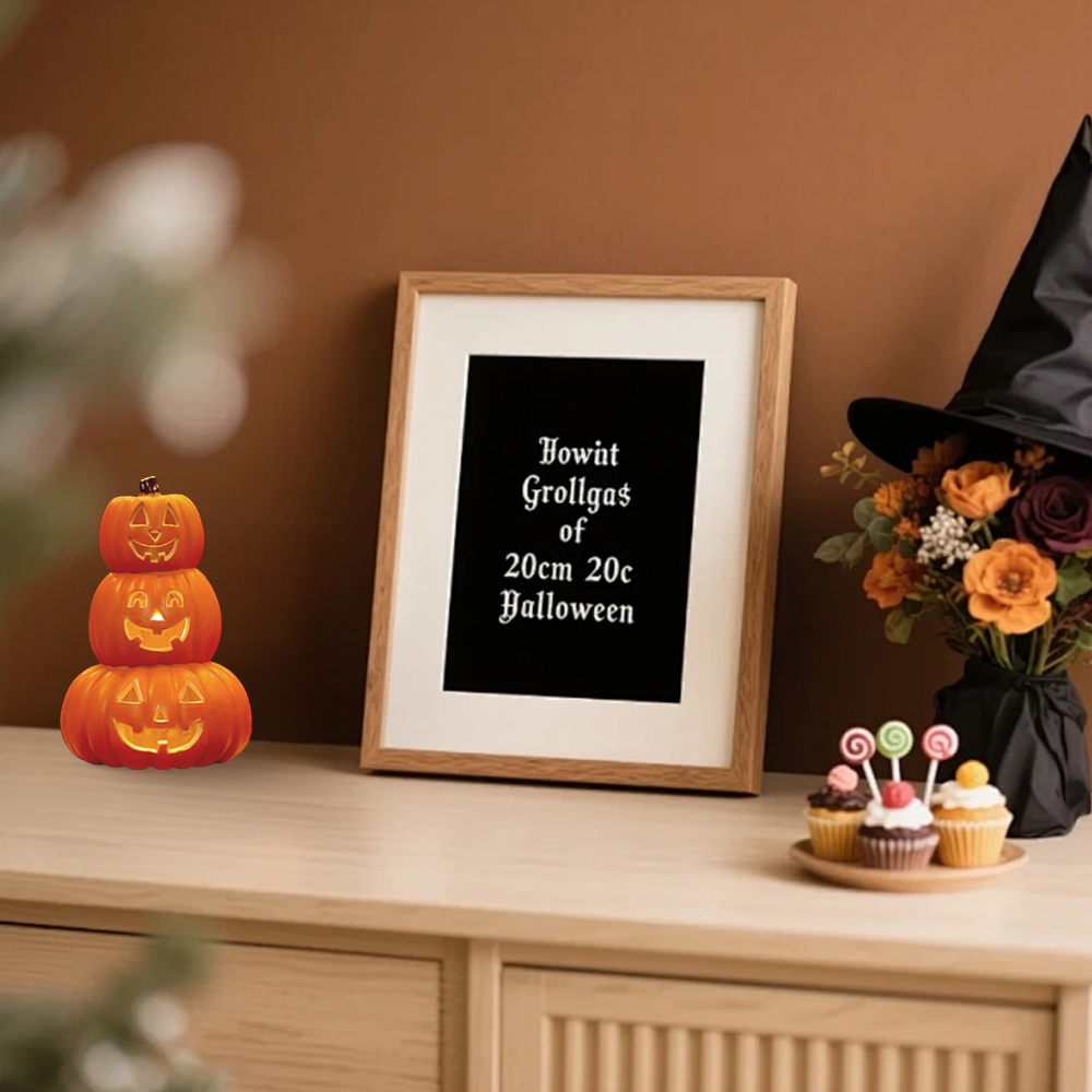 Spooky Giant Glowing Pumpkin Light Halloween Decoration for Yards