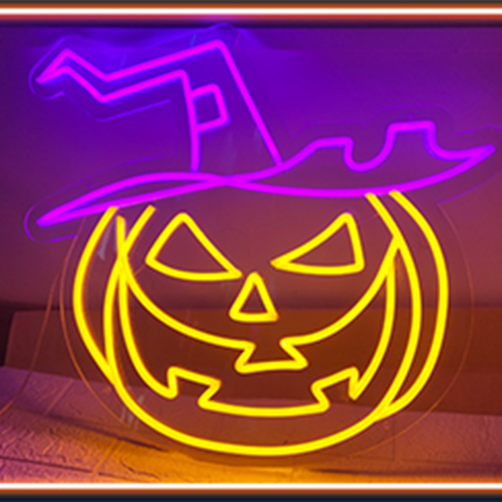 Spooky Halloween LED Neon Sign Decor Lamp