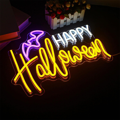 Spooky Halloween LED Neon Sign Decor Lamp