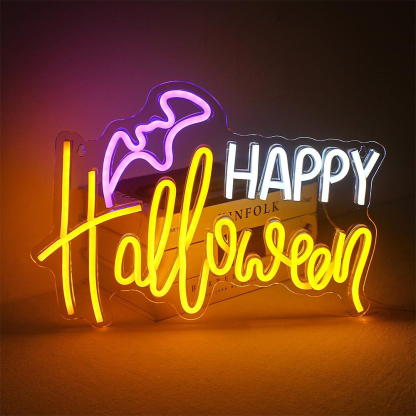 Spooky Halloween LED Neon Sign Decor Lamp