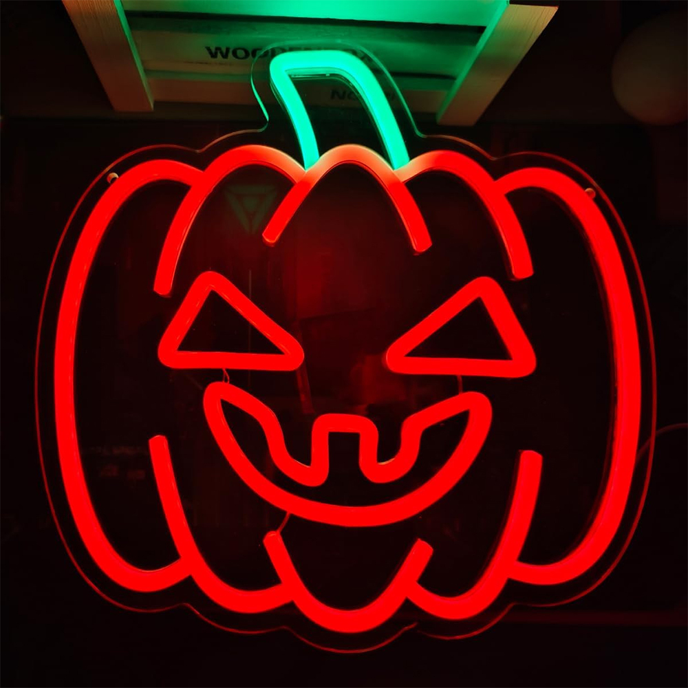 Spooky Halloween LED Neon Sign Decor Lamp
