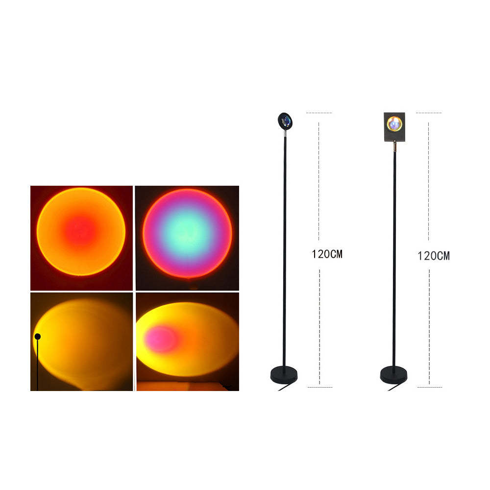 Colorful Sunset Floor Lamp for Living Room -Homdiy