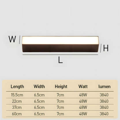 Super Bright Long Tube LED Outdoor Wall Light