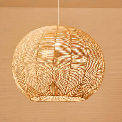 Global Rattan Hanging Ceiling Light Kitchen Island Pendant Lampshade -Homdiy
