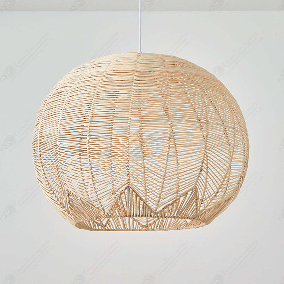 Global Rattan Hanging Ceiling Light Kitchen Island Pendant Lampshade -Homdiy
