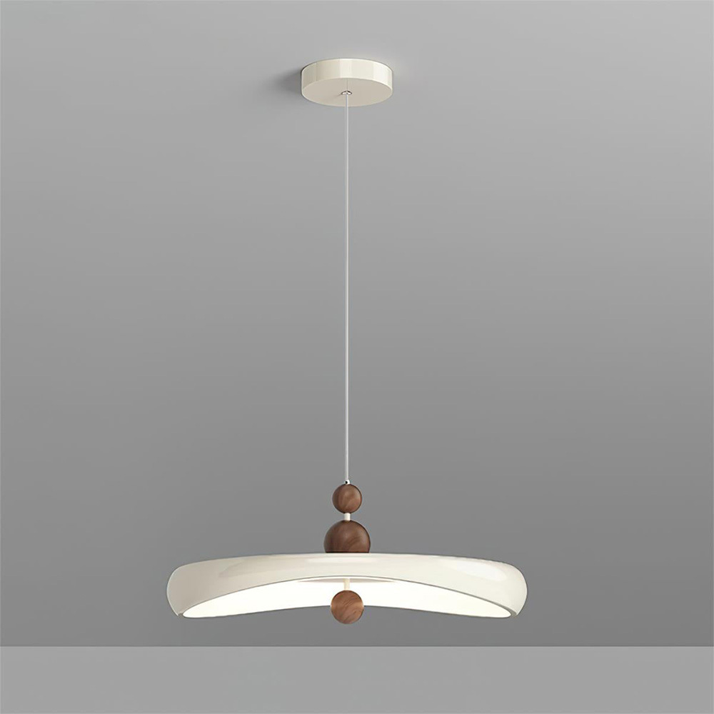 Wabi-Sabi Cream LED Dining Room Pendant Light