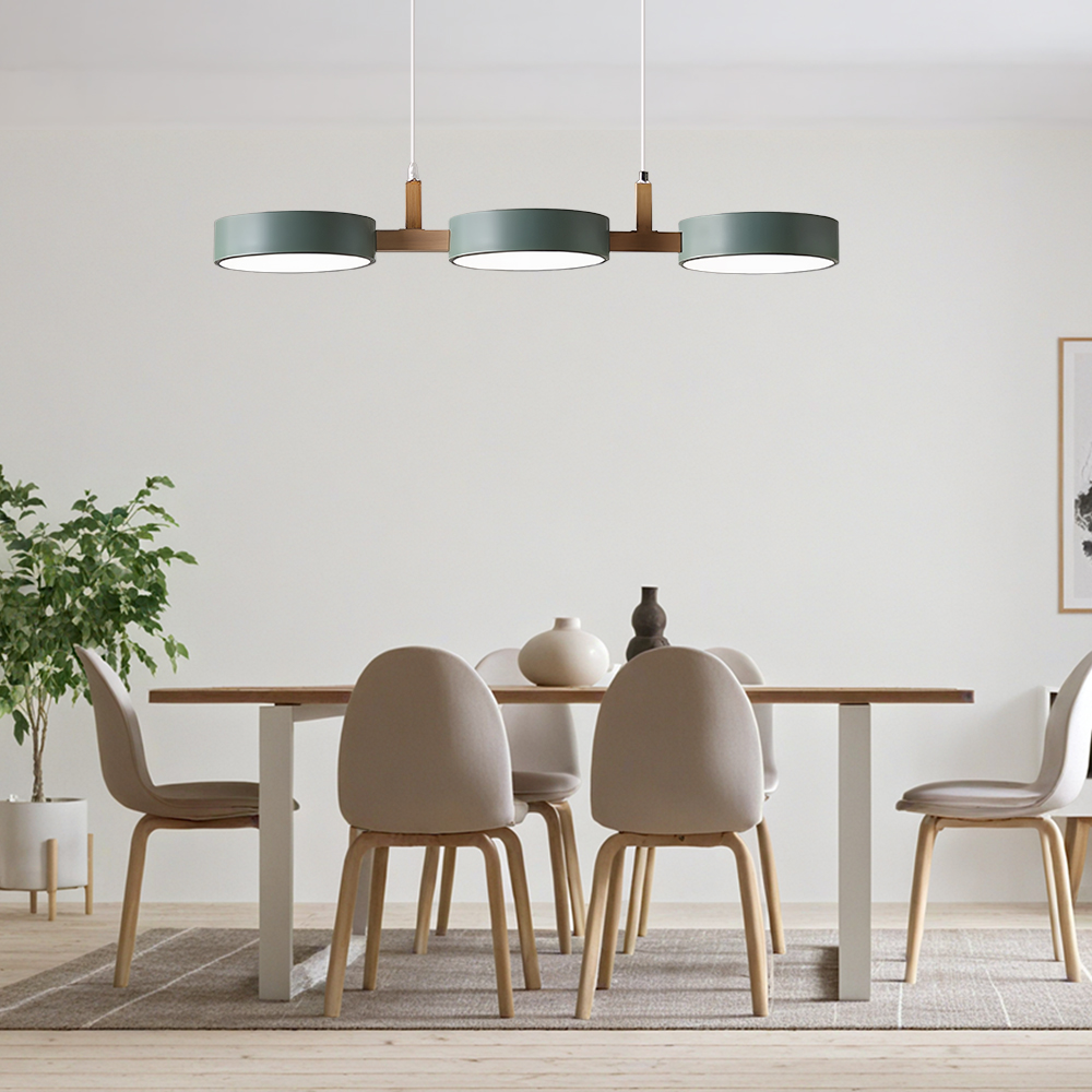 Three Heads Nordic LED Dining Room Pendant Light