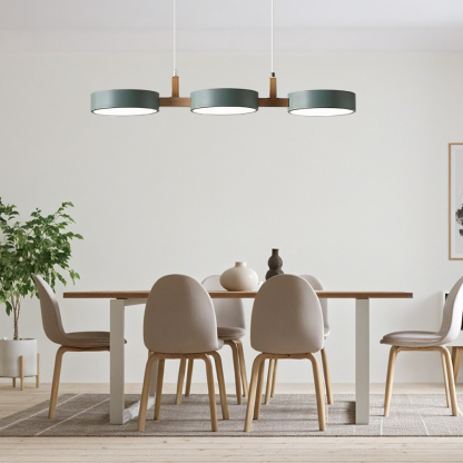 Three Heads Nordic LED Dining Room Pendant Light