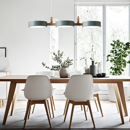 Three Heads Nordic LED Dining Room Pendant Light