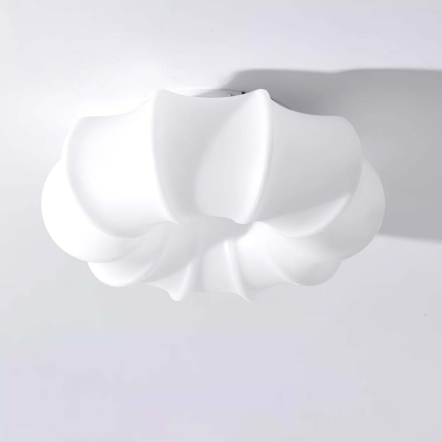 Pumpkin White Ceiling Lamp -Homdiy