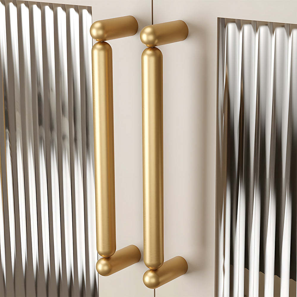 Unique Solid Brass T-Bar Cabinet Pulls