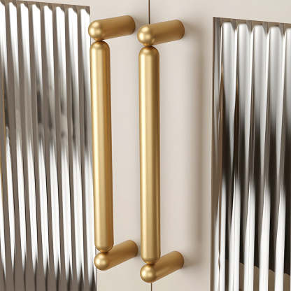 Unique Solid Brass T-Bar Cabinet Pulls