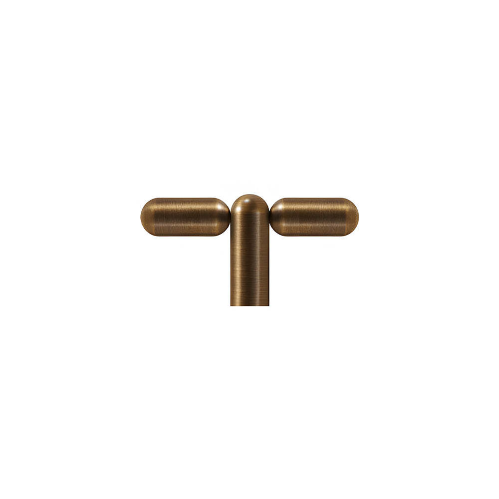 Unique Solid Brass T-Bar Cabinet Pulls