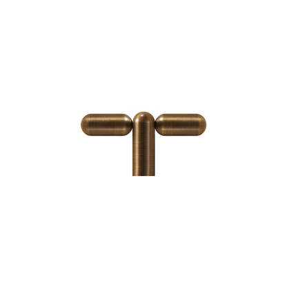 Unique Solid Brass T-Bar Cabinet Pulls