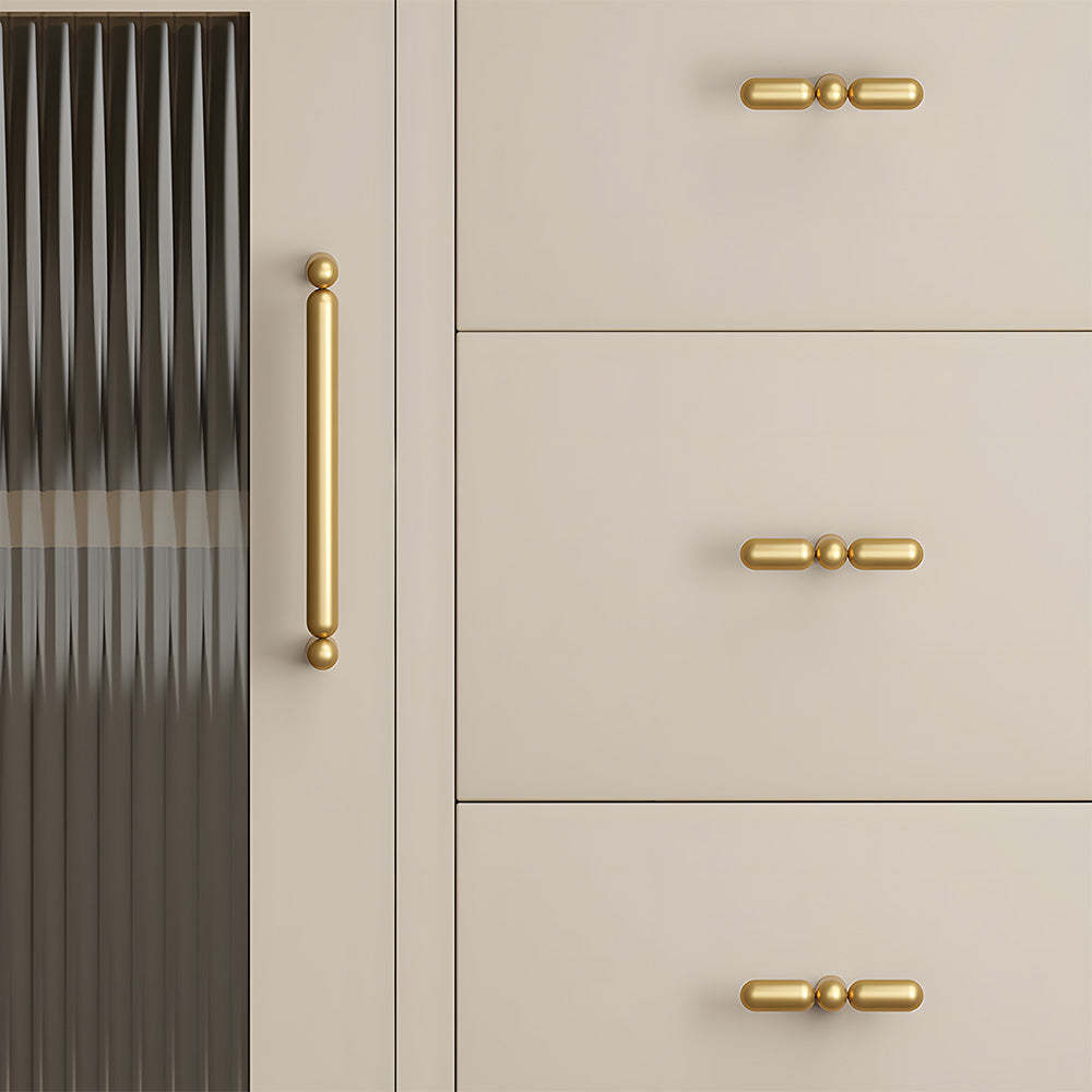 Unique Solid Brass T-Bar Cabinet Pulls