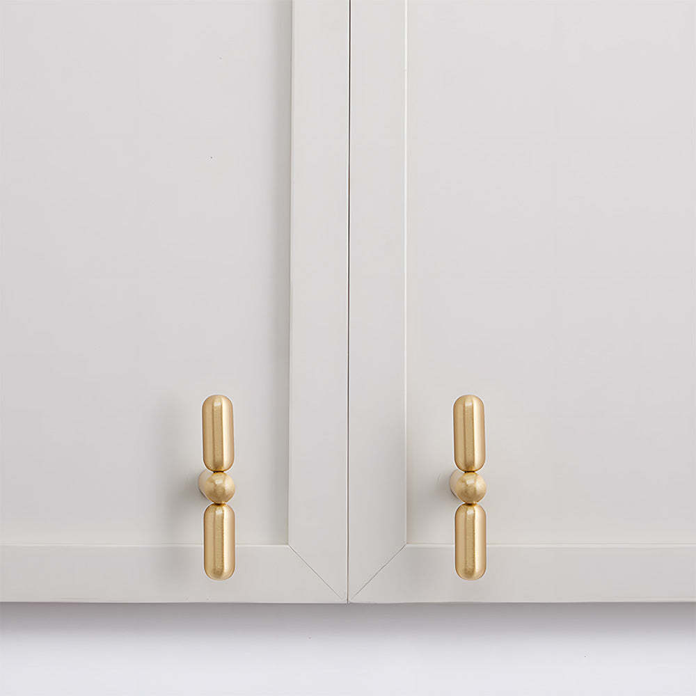 Unique Solid Brass T-Bar Cabinet Pulls