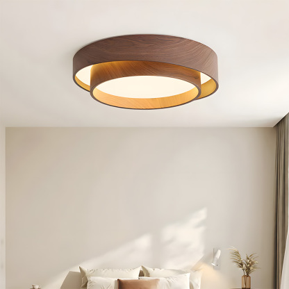 Creative Double Layer Round Led Living Room Ceiling Lamp-5