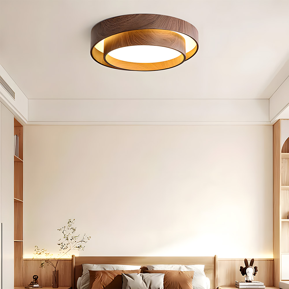Creative Double Layer Round Led Living Room Ceiling Lamp-4