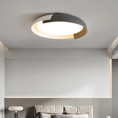 Contemporary Iron Wood Ceiling Light For Bedroom 