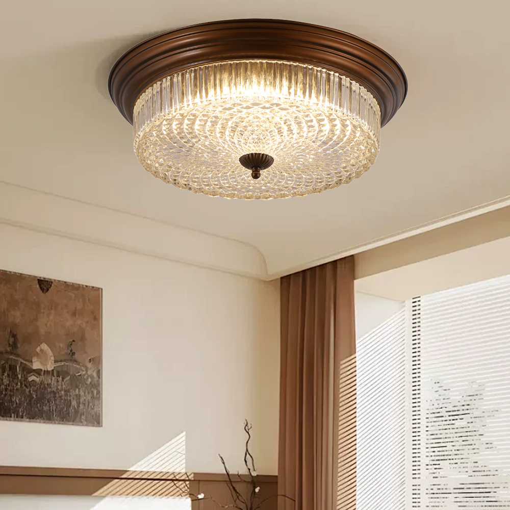Vintage Minimalist Glass Bedrooms Ceiling Light