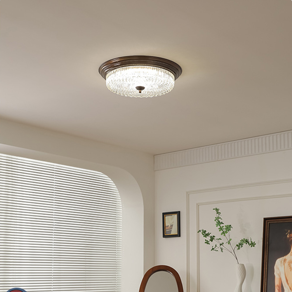 Vintage Minimalist Glass Bedrooms Ceiling Light