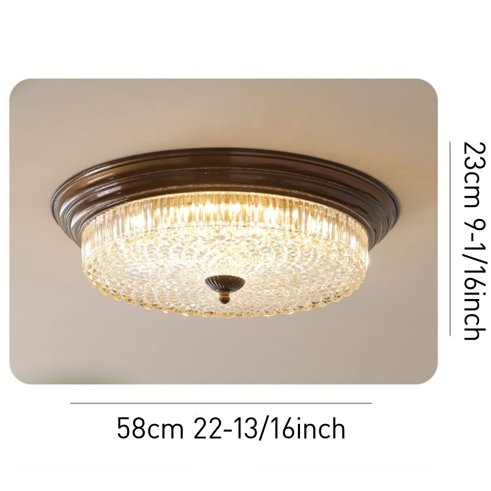 Vintage Minimalist Glass Bedrooms Ceiling Light