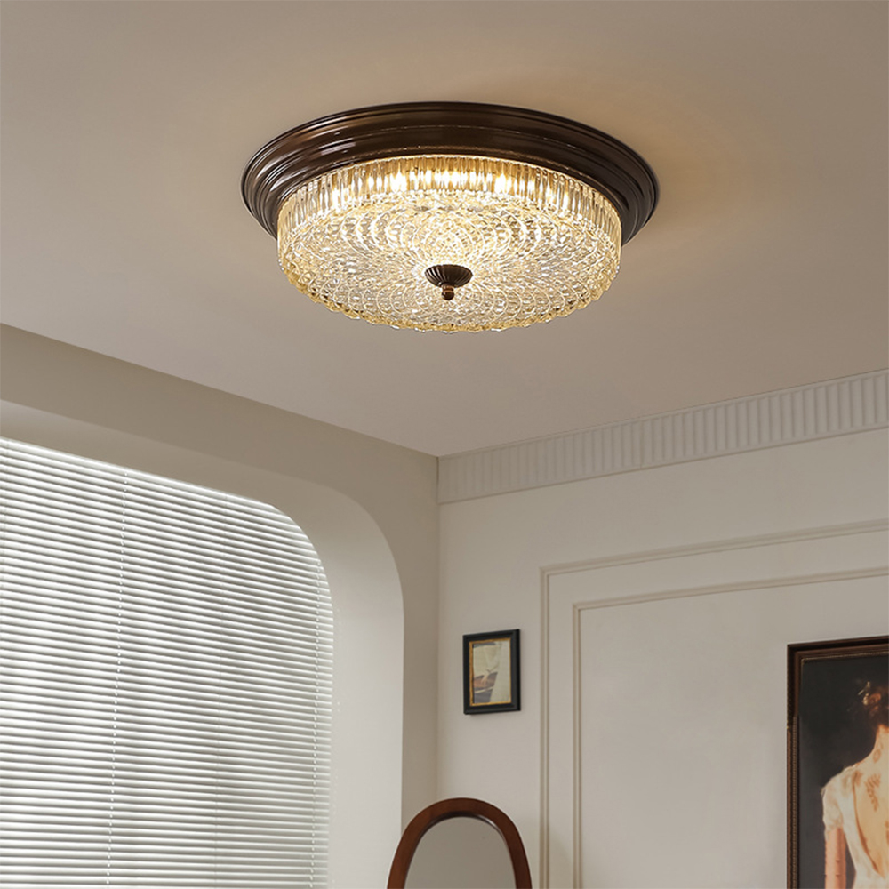 Vintage Minimalist Glass Bedrooms Ceiling Light