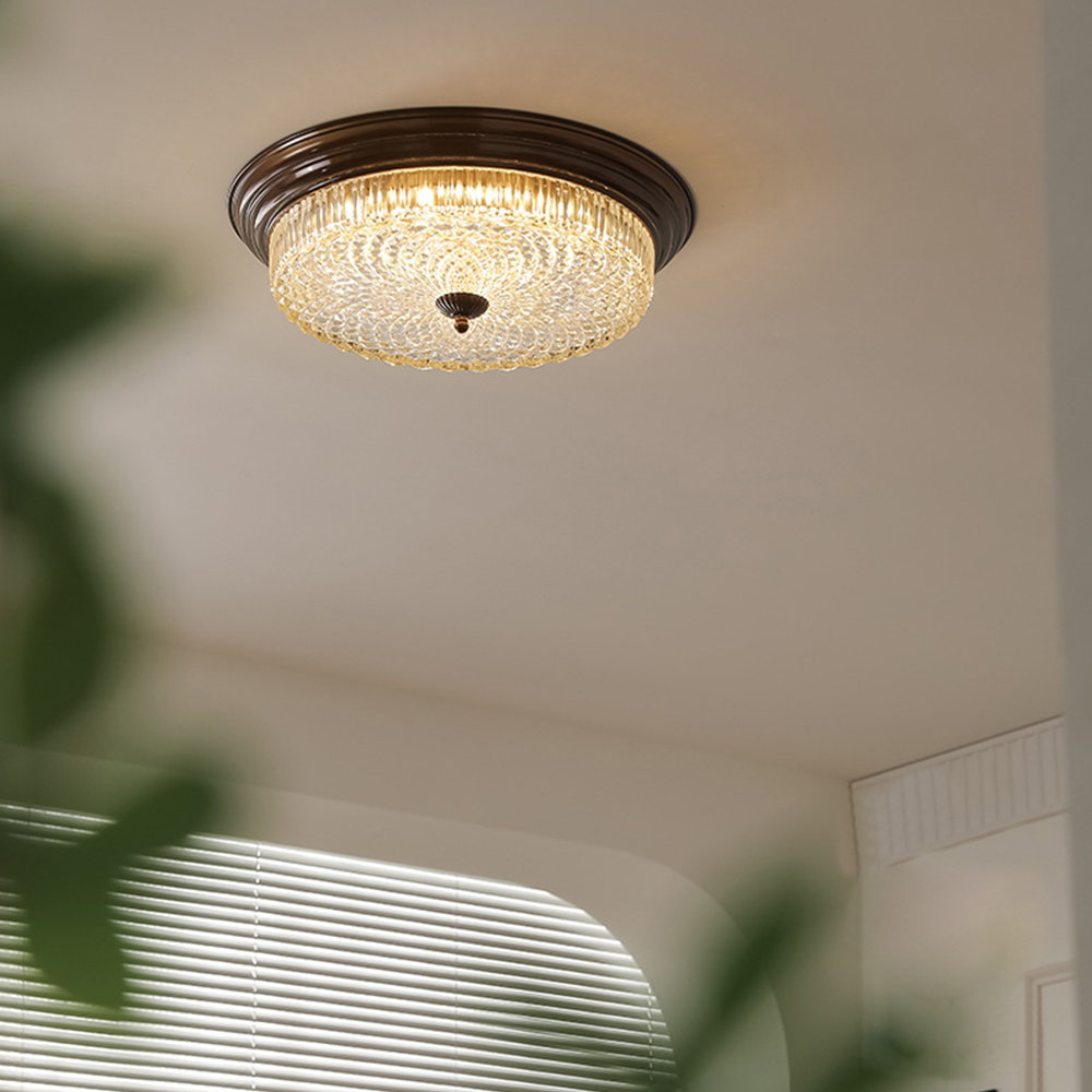 Vintage Minimalist Glass Bedrooms Ceiling Light