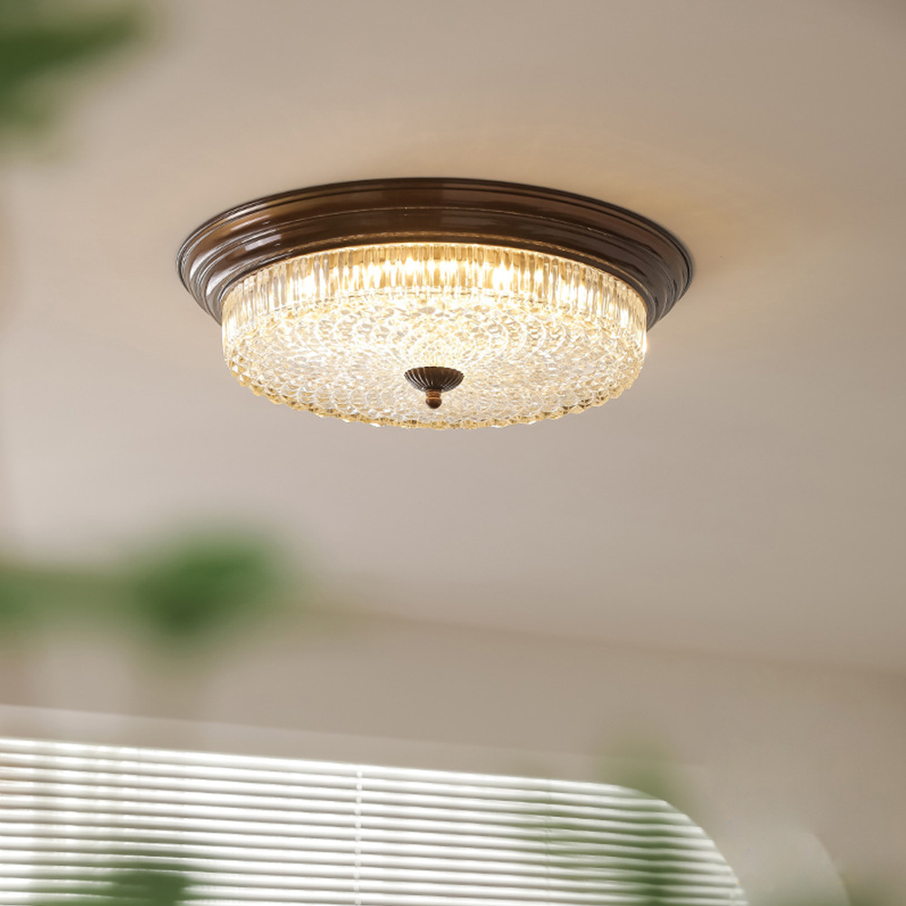 Vintage Minimalist Glass Bedrooms Ceiling Light