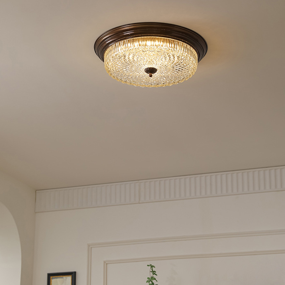 Vintage Minimalist Glass Bedrooms Ceiling Light