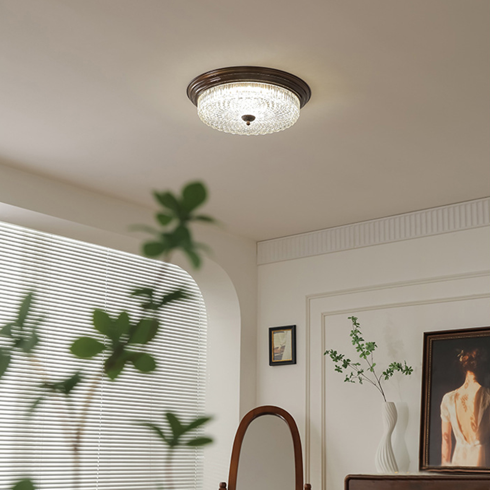 Vintage Minimalist Glass Bedrooms Ceiling Light