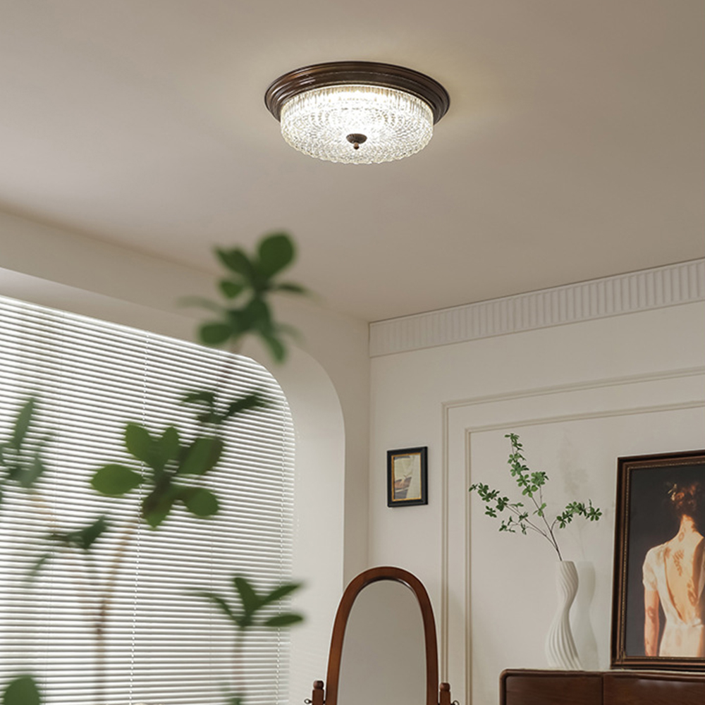 Vintage Minimalist Glass Bedrooms Ceiling Light