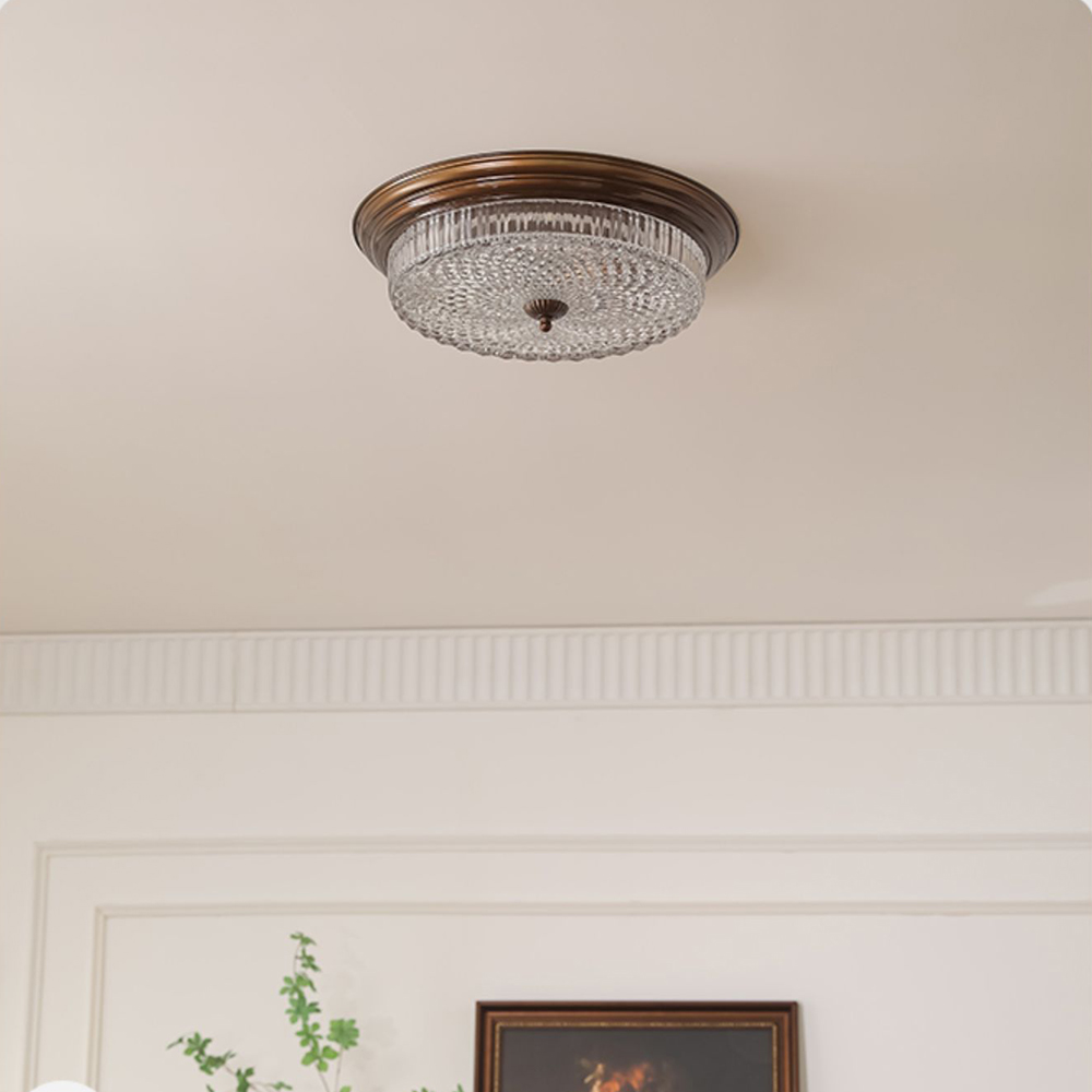 Vintage Minimalist Glass Bedrooms Ceiling Light