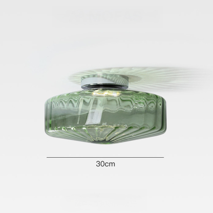 Vintage Retro Glass Ceiling Light for Hallways