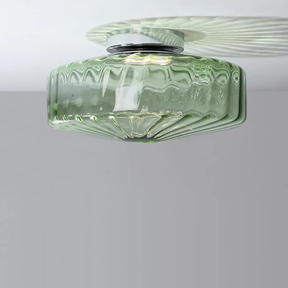 Vintage Retro Glass Ceiling Light for Hallways
