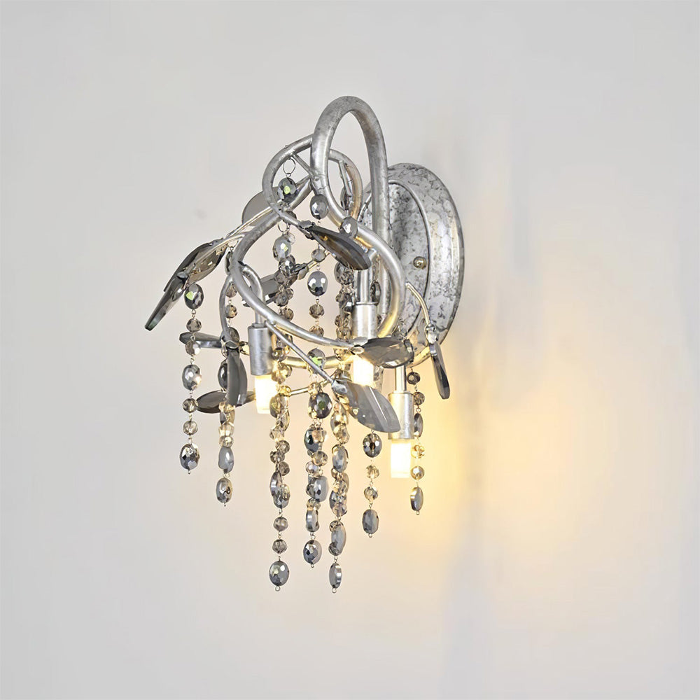 Medieval Autumn Twilight Crystal Wall Sconce -Homdiy