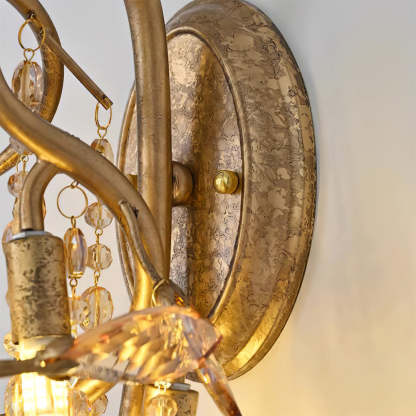 Medieval Autumn Twilight Crystal Wall Sconce -Homdiy