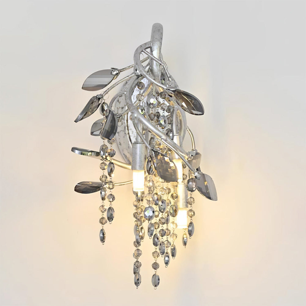 Medieval Autumn Twilight Crystal Wall Sconce -Homdiy