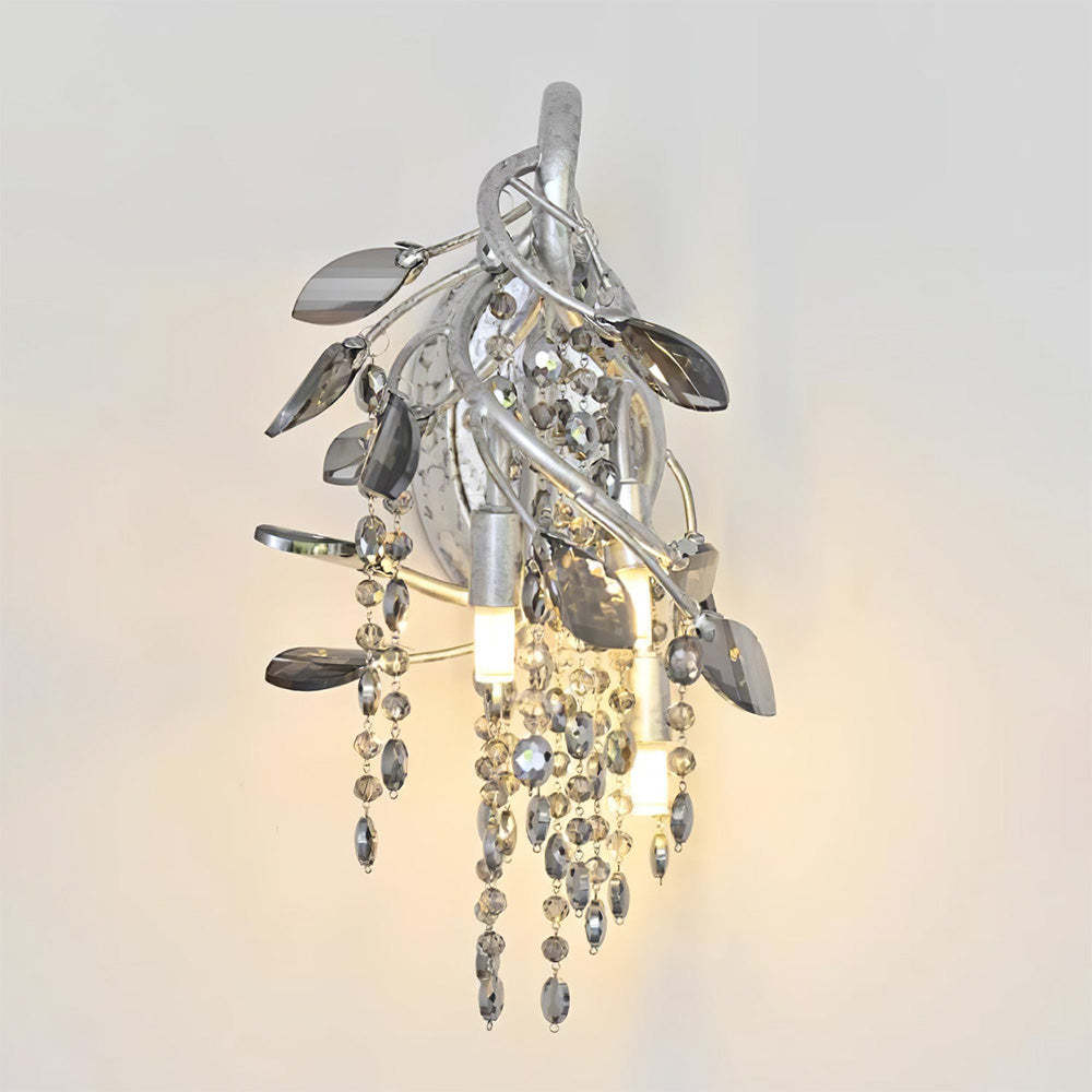 Medieval Autumn Twilight Crystal Wall Sconce -Homdiy