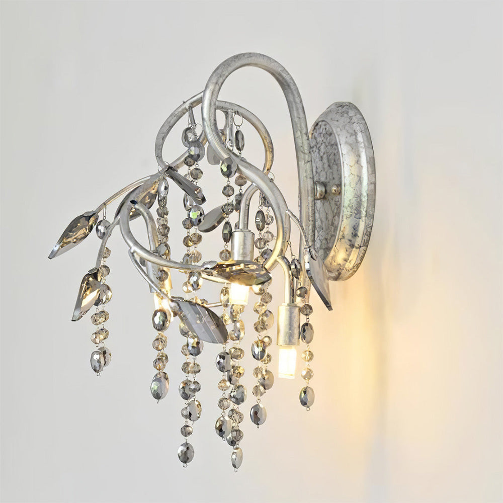 Medieval Autumn Twilight Crystal Wall Sconce -Homdiy
