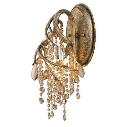 Medieval Autumn Twilight Crystal Wall Sconce -Homdiy