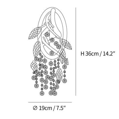 Medieval Autumn Twilight Crystal Wall Sconce -Homdiy