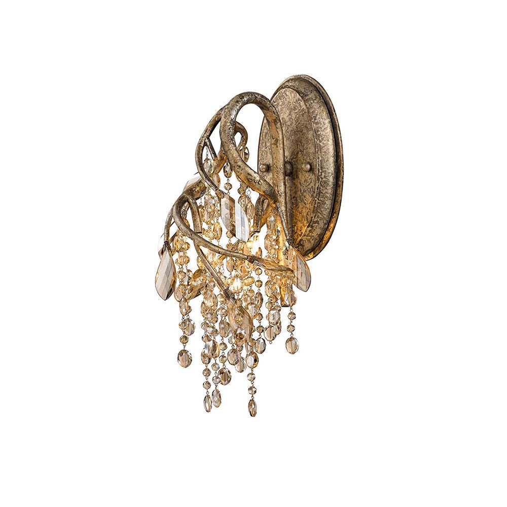 Medieval Autumn Twilight Crystal Wall Sconce -Homdiy
