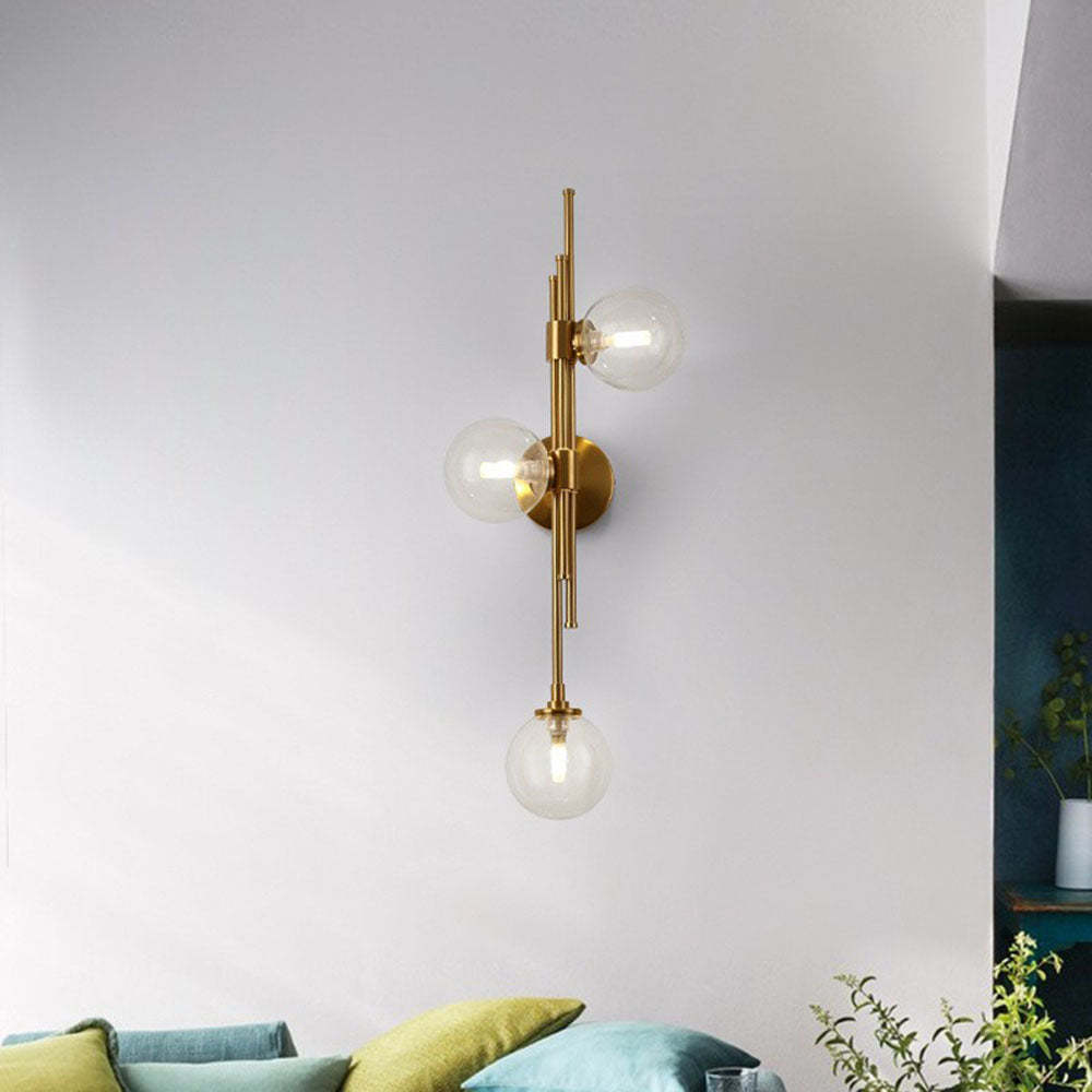 Nordic Simple 3 Heads Ball Wall Sconce -Homdiy