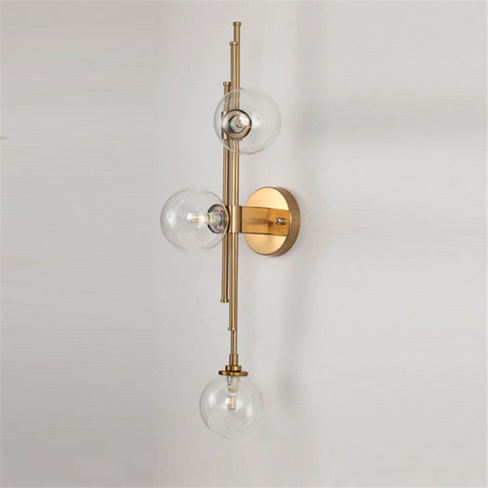 Nordic Simple 3 Heads Ball Wall Sconce -Homdiy