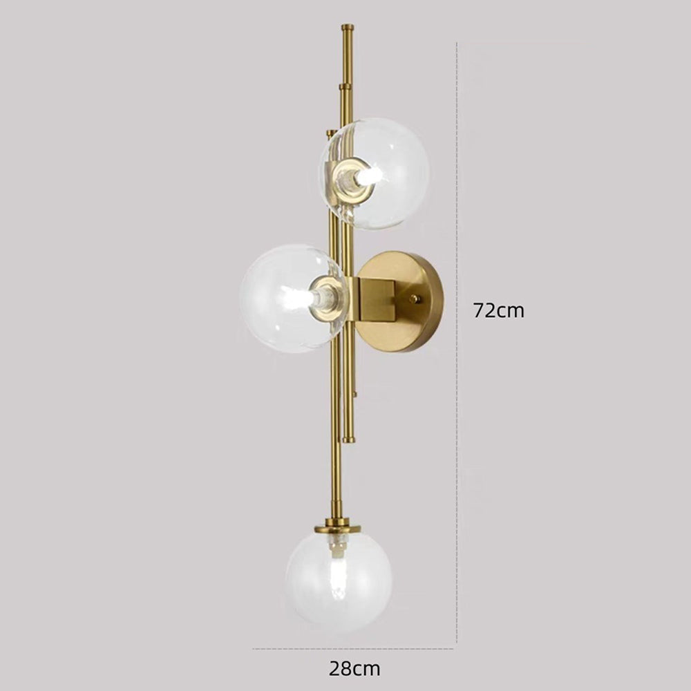 Nordic Simple 3 Heads Ball Wall Sconce -Homdiy