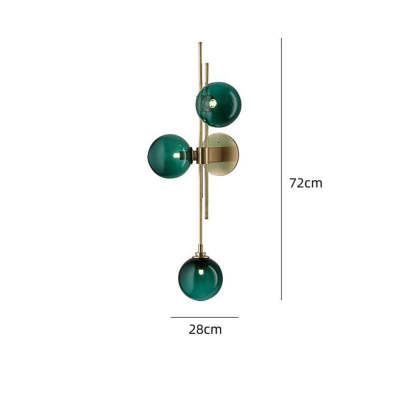 Nordic Simple 3 Heads Ball Wall Sconce -Homdiy